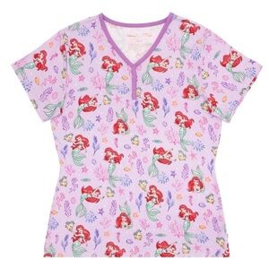 *RESERVED* — LS Disney Part of Her World Women's Short Sleeve Pajama Top XL